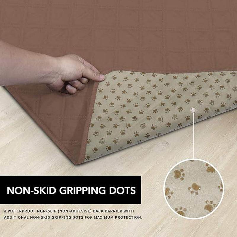 100% Waterproof Dog Bed Cover - Non-Slip Pet Furniture Protector | Machine Washable Couch & Sofa Cover with Anti-Slip Backing - The Max & Rex Collection