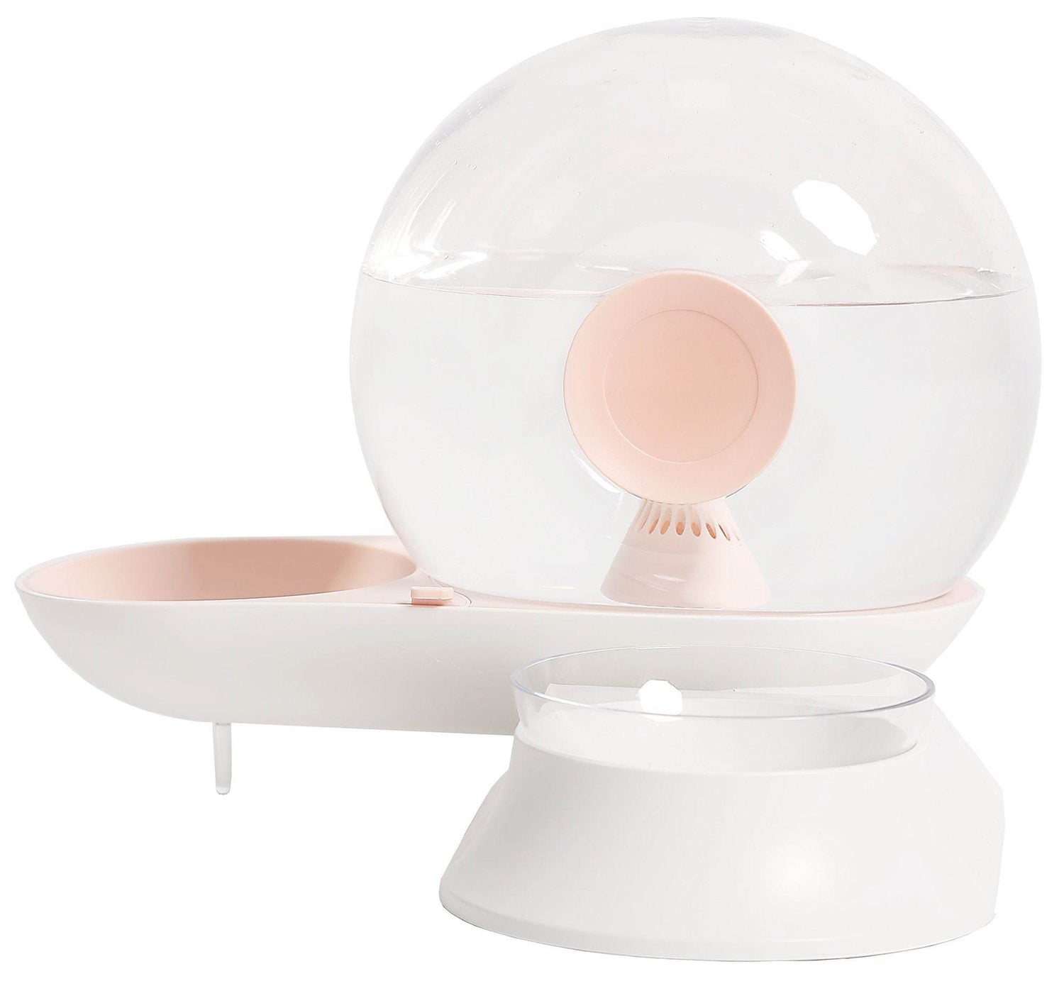 Auto-Myst Automatic Gravity Pet Water Dispenser - 2-in-1 Filtered Water & Food Bowl System with 2.8L Capacity - The Max & Rex Collection