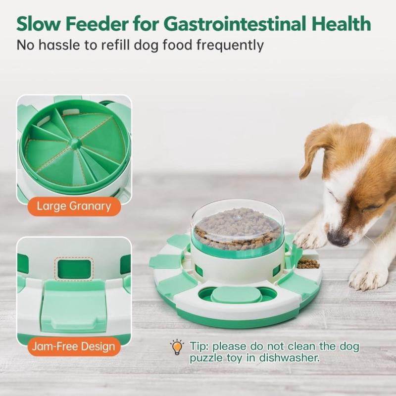 2-Level Dog Puzzle Toy & Slow Feeder - Interactive IQ Training Treat Dispenser | Mental Stimulation Toy for All Dog Breeds - The Max & Rex Collection