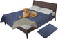 Easy-Going 100% Waterproof Dog Bed Cover Washable Couch Cover Non-Slip Sofa Cover Leakproof Blanket Furniture Protector Cover Reusable Incontinence Bed Underpads for Pets Kids Dog Cat(68X82 In,Gray)