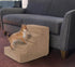 4-Step Pet Foam Stairs for Small Dogs & Cats - Non-Slip Pet Steps with Washable Cover | Supports Up to 25 lbs - The Max & Rex Collection