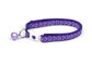 White Squiggles on Purple Cat Collar - The Max & Rex Collection